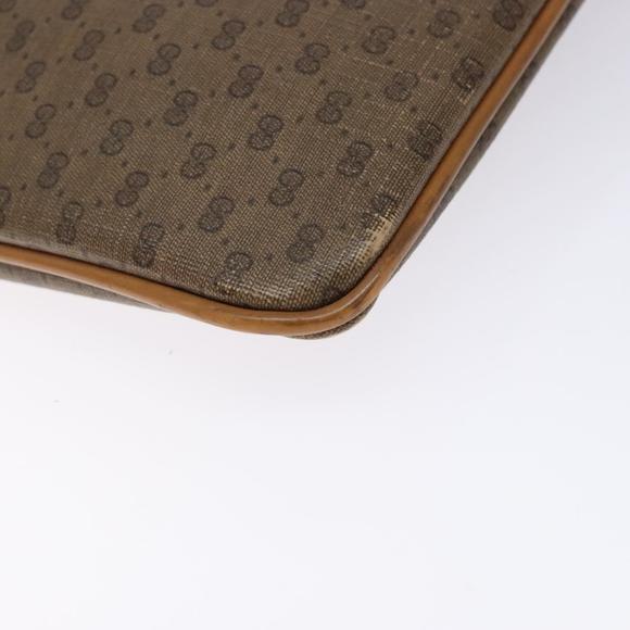 GUCCI Micro GG Supreme Clutch Bag PVC Beige 017 123 0025 Auth gh252